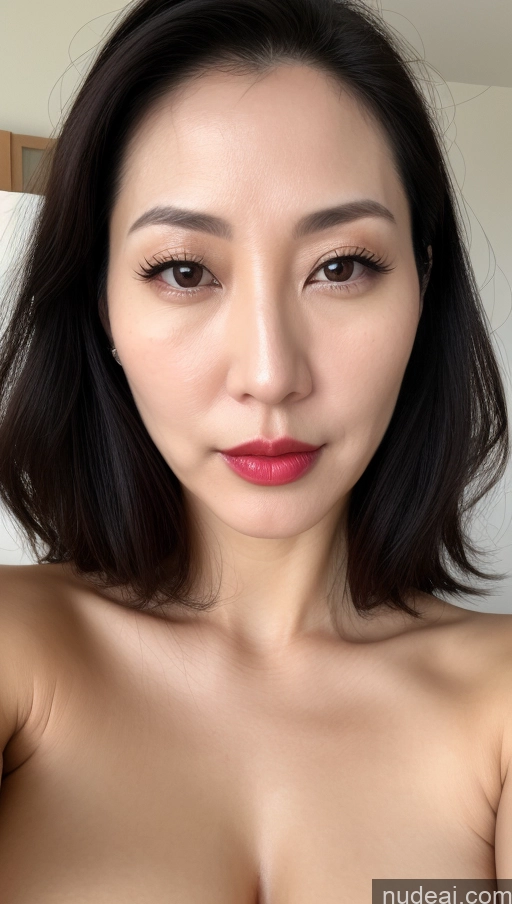 related ai porn images free for Woman One Perfect Boobs Beautiful Lipstick Fairer Skin 40s Black Hair Korean Close-up View