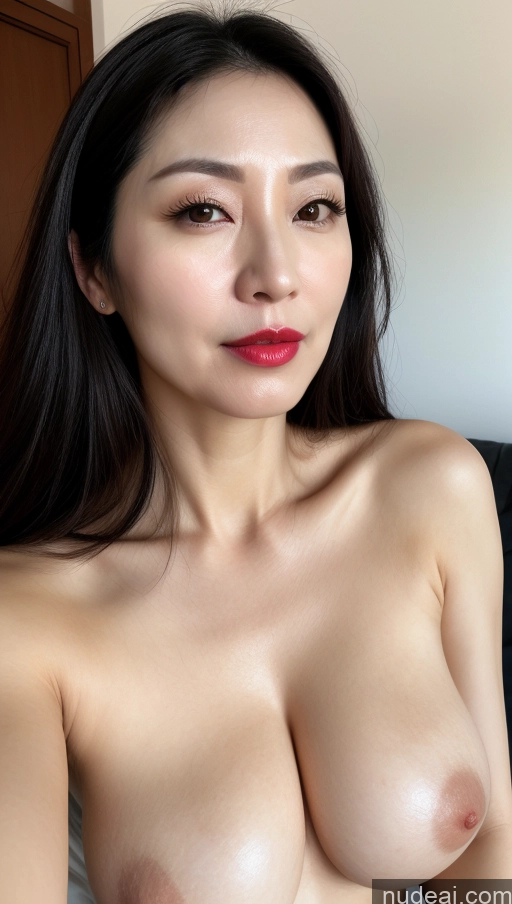 related ai porn images free for Woman One Perfect Boobs Beautiful Lipstick Fairer Skin 40s Black Hair Korean Close-up View