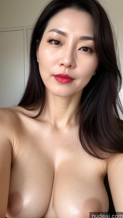 related ai porn images free for Woman One Perfect Boobs Beautiful Lipstick Fairer Skin 40s Black Hair Korean Close-up View