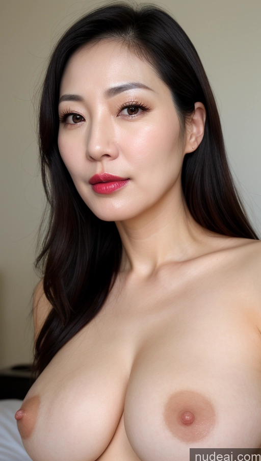 related ai porn images free for Woman One Perfect Boobs Beautiful Lipstick Fairer Skin 40s Black Hair Korean Close-up View