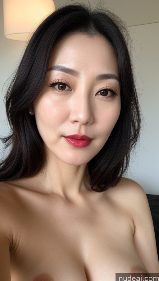 related ai porn images free for Woman One Perfect Boobs Beautiful Lipstick Fairer Skin 40s Black Hair Korean Close-up View