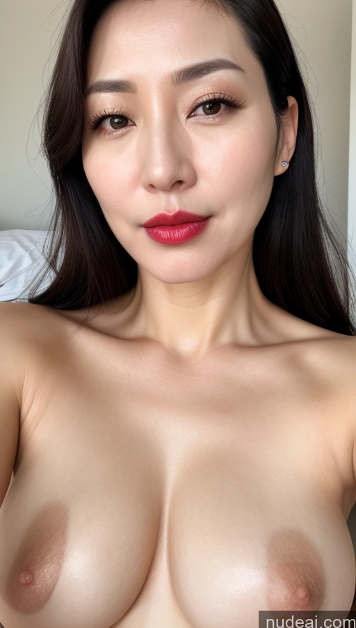 related ai porn images free for Woman One Perfect Boobs Beautiful Lipstick Fairer Skin 40s Black Hair Korean Close-up View