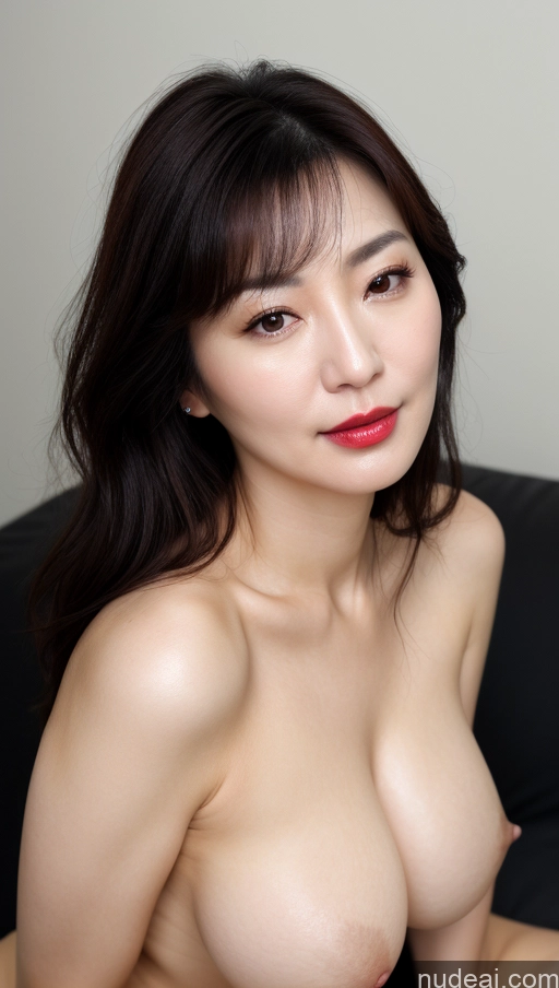 related ai porn images free for Woman One Perfect Boobs Beautiful Lipstick Fairer Skin 40s Black Hair Korean Close-up View