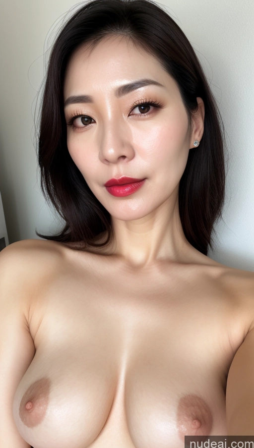 related ai porn images free for Woman One Perfect Boobs Beautiful Lipstick Fairer Skin 40s Black Hair Korean Close-up View