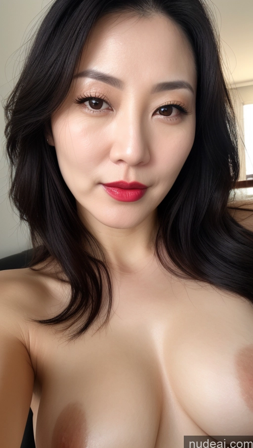 related ai porn images free for Woman One Perfect Boobs Beautiful Lipstick Fairer Skin 40s Black Hair Korean Close-up View