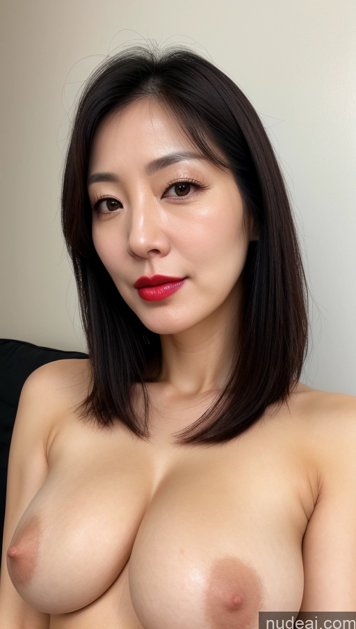 related ai porn images free for Woman One Perfect Boobs Beautiful Lipstick Fairer Skin 40s Black Hair Korean Close-up View