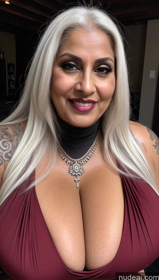 related ai porn images free for Milf Huge Boobs Beautiful Tattoos Muscular Big Ass Thick Big Hips Tall Dark Skin 50s Indian Close-up View Cleavage Detailed Sexy Face Goth Sari Hell Laughing Busty White Hair Long Hair