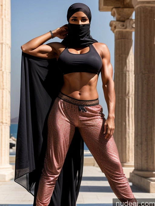 related ai porn images free for Woman One Huge Boobs Muscular Big Ass Abs 20s Brunette Greek Harem Pants Niqab