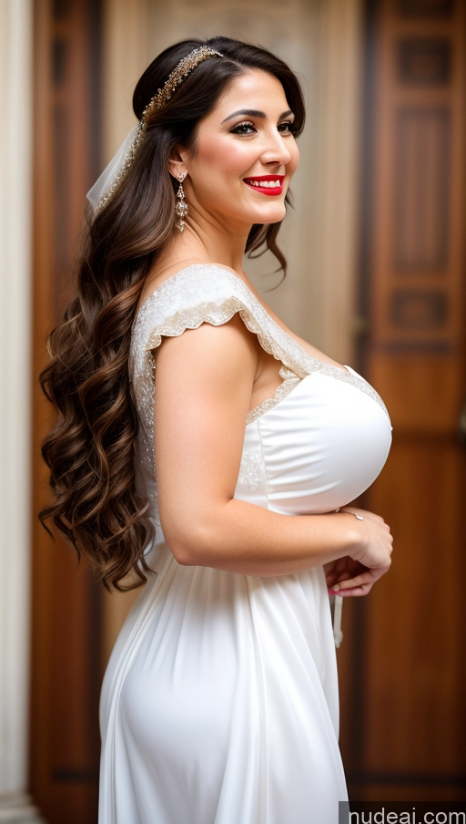 related ai porn images free for Huge Boobs Big Ass Fairer Skin Cleavage Traditional Roman Lipstick Thick Long Hair Wedding Brunette Turkish Nightgown Happy Side View