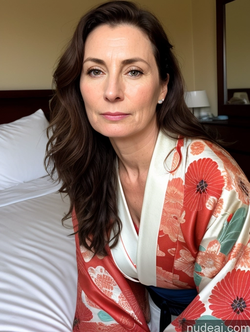 related ai porn images free for Milf One Small Tits Fairer Skin 40s Shocked Brunette Messy British Bedroom Close-up View On Back Kimono