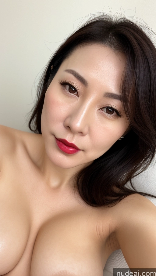 related ai porn images free for Woman One Perfect Boobs Beautiful Lipstick Fairer Skin 40s Black Hair Korean Close-up View