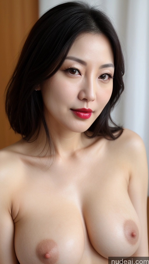 related ai porn images free for Woman One Perfect Boobs Beautiful Lipstick Fairer Skin 40s Black Hair Korean Close-up View