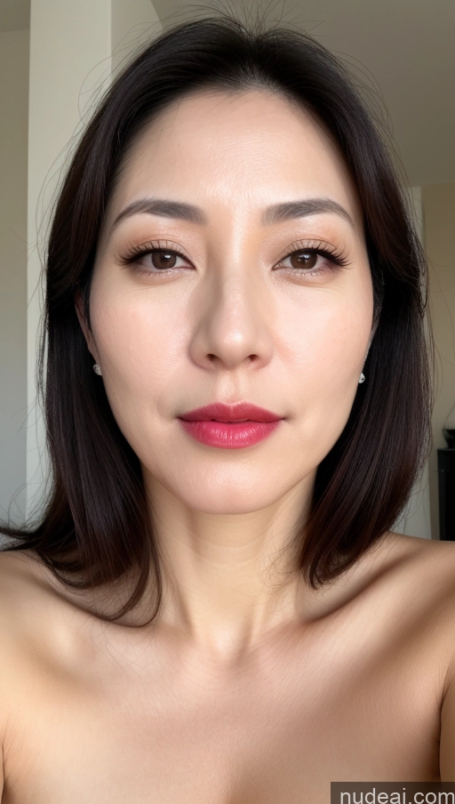 related ai porn images free for Woman One Perfect Boobs Beautiful Lipstick Fairer Skin 40s Black Hair Korean Close-up View