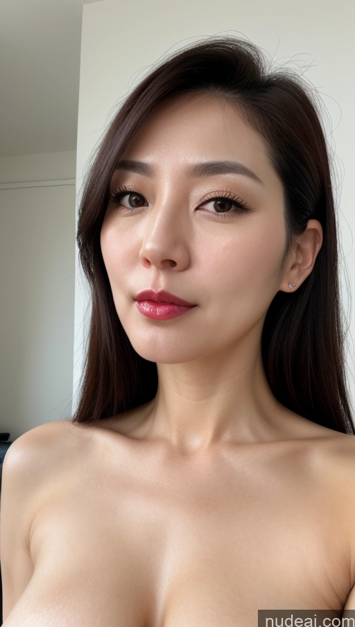 related ai porn images free for Woman One Perfect Boobs Beautiful Lipstick Fairer Skin 40s Black Hair Korean Close-up View