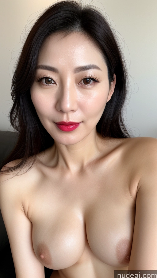 related ai porn images free for Woman One Perfect Boobs Beautiful Lipstick Fairer Skin 40s Black Hair Korean Close-up View