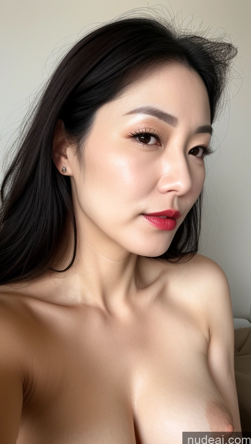 related ai porn images free for Woman One Perfect Boobs Beautiful Lipstick Fairer Skin 40s Black Hair Korean Close-up View