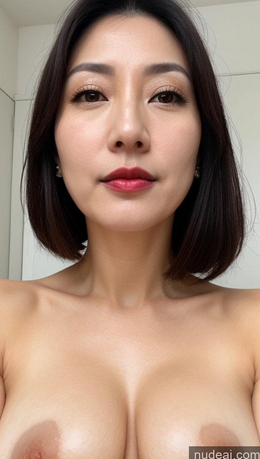 related ai porn images free for Woman One Perfect Boobs Beautiful Lipstick Fairer Skin 40s Black Hair Korean Close-up View