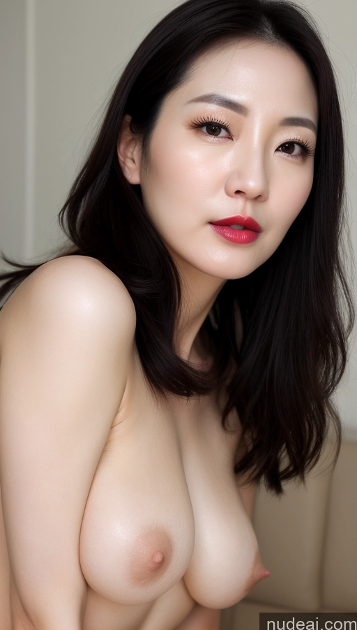related ai porn images free for Woman One Perfect Boobs Beautiful Lipstick Fairer Skin 40s Black Hair Korean Close-up View
