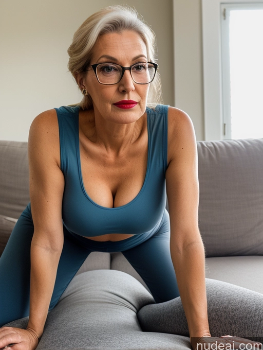 related ai porn images free for Czech Busty Tall Long Legs Glasses Couch Blouse Casual Chemise Yoga Pants Detailed 80s Lipstick Close-up View Plank