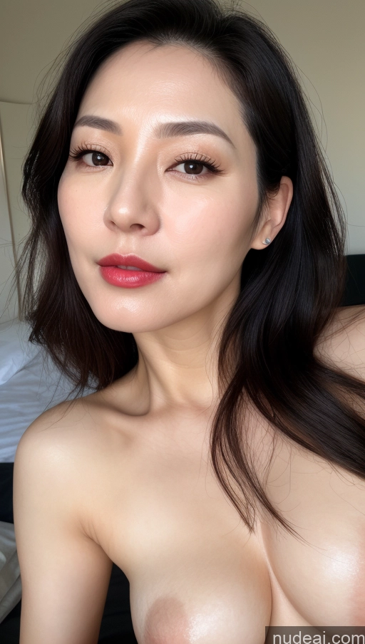 related ai porn images free for Woman One Perfect Boobs Beautiful Lipstick Fairer Skin 40s Black Hair Korean Close-up View