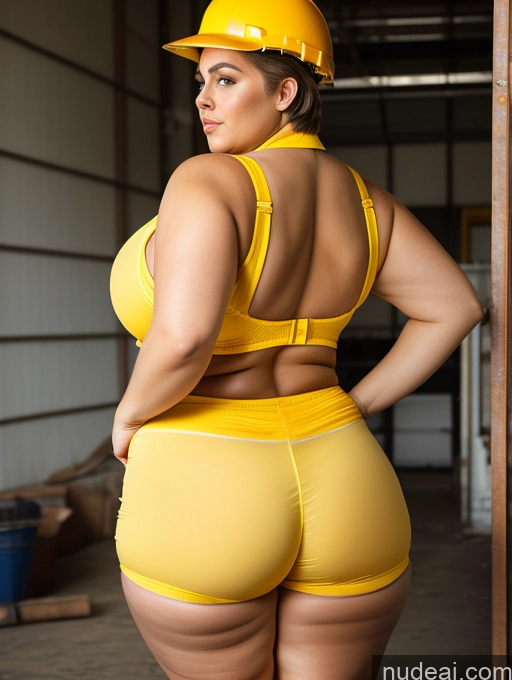 related ai porn images free for Woman Busty Huge Boobs Big Ass Thick Chubby Fat 40s Seductive Pixie Back View Bending Over Construction Worker