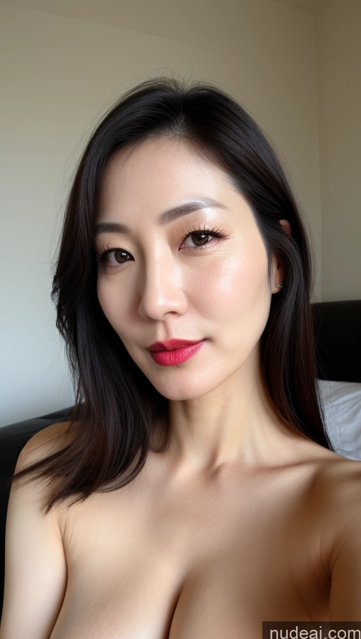 related ai porn images free for Woman One Perfect Boobs Beautiful Lipstick Fairer Skin 40s Black Hair Korean Close-up View