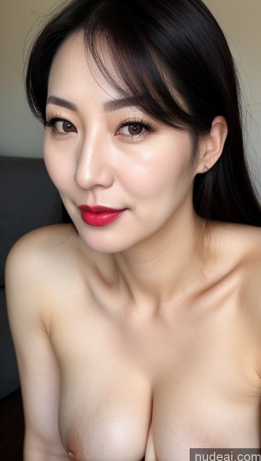related ai porn images free for Woman One Perfect Boobs Beautiful Lipstick Fairer Skin 40s Black Hair Korean Close-up View