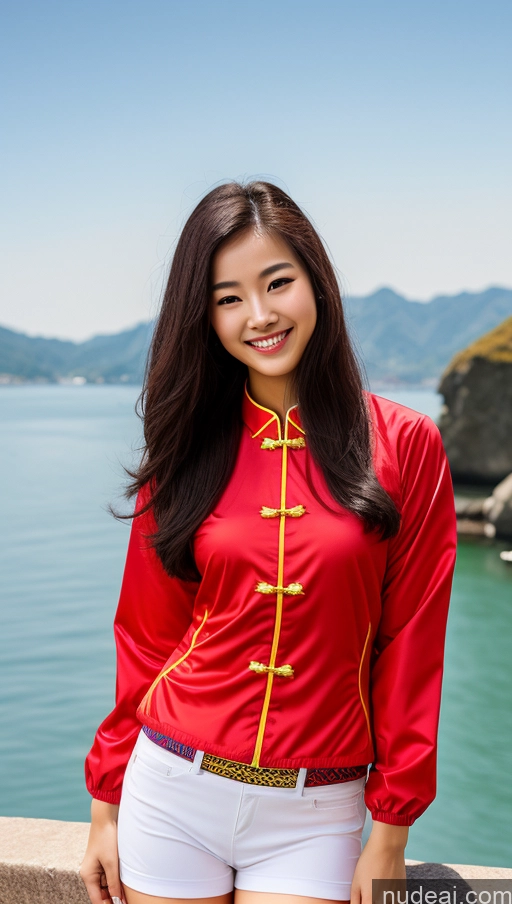 related ai porn images free for Woman One Small Tits Beautiful Small Ass Skinny 18 Black Hair Chinese Long Hair Happy Traditional Polo Cosplay Jacket Suit