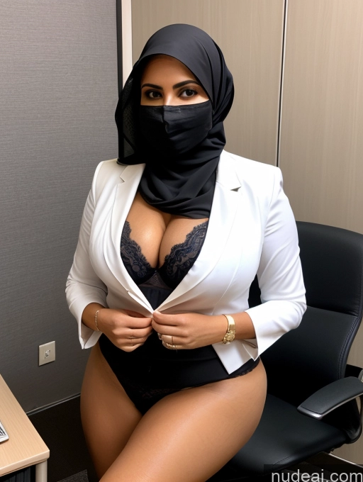 related ai porn images free for Milf Two Perfect Boobs Beautiful Thick Perfect Body Dark Skin Arabic Office Bra Jacket Niqab Professor Stylish Suit Partially Nude Detailed Sexy Face Busty