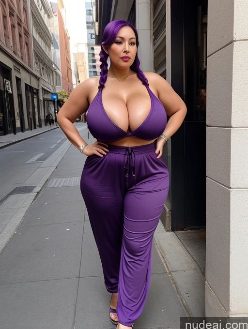 related ai porn images free for Milf Two Busty Huge Boobs Big Ass Thick Big Hips 20s Sexy Face Purple Hair Pigtails Asian Street Front View Hip Hop Cleavage Bright Lighting Jumpsuit