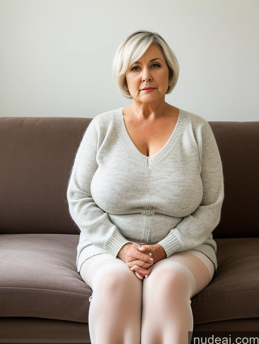 related ai porn images free for Huge Boobs Big Ass Chubby Big Hips Short 80s Sad White Hair Short Hair British Couch Long Skirt Pantyhose Sweater Milf