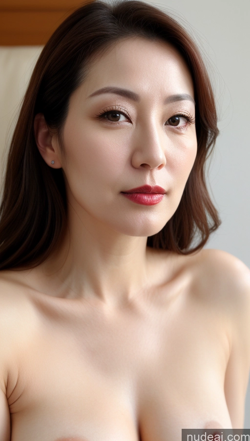 related ai porn images free for Woman One Beautiful Lipstick Fairer Skin 40s Brunette Korean Close-up View Perfect Boobs