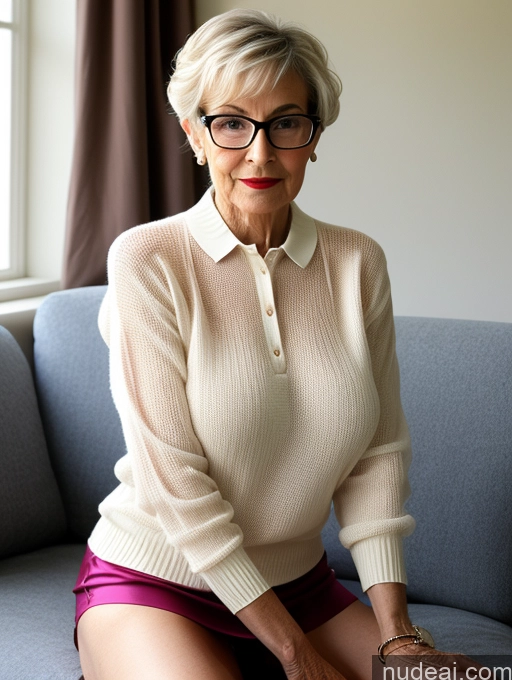 related ai porn images free for Czech Short Glasses Couch Polo Detailed 80s Pixie Sweater Satin Lipstick Huge Boobs Transparent