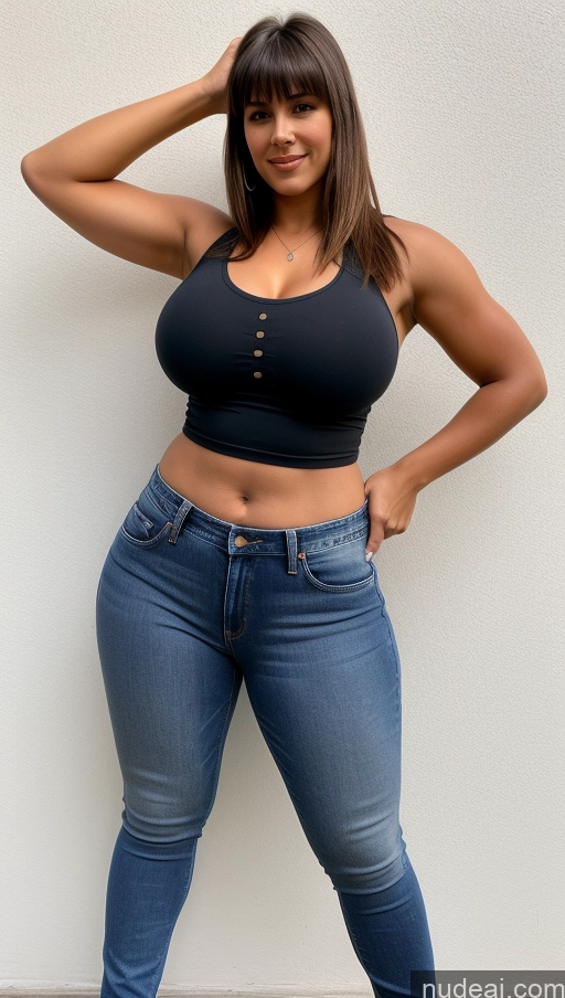 related ai porn images free for Athlete Perfect Boobs Big Hips Big Ass Jeans Front View Bangs