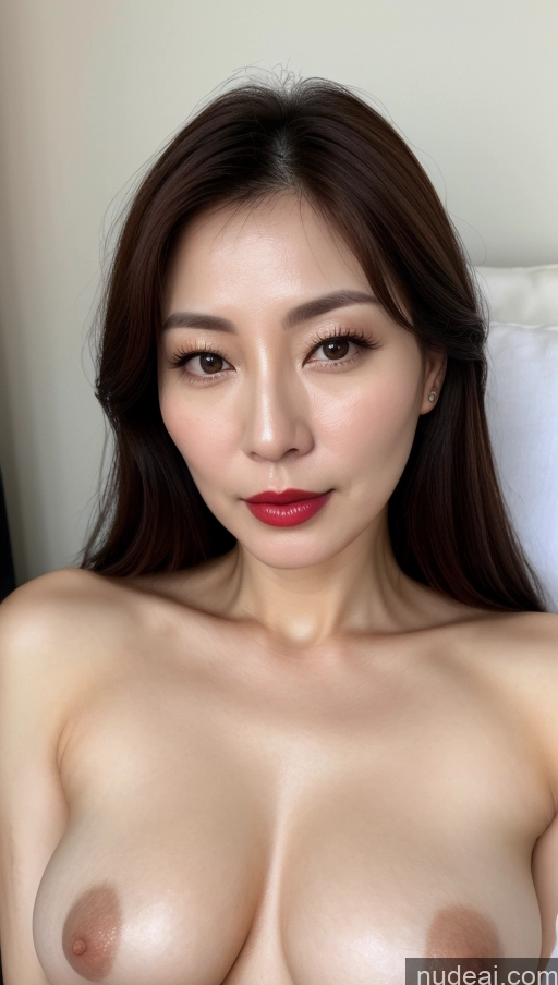 related ai porn images free for Woman One Beautiful Lipstick Fairer Skin 40s Brunette Korean Close-up View Perfect Boobs