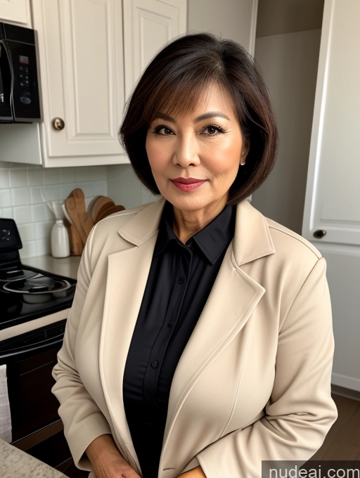 related ai porn images free for Milf Perfect Boobs Beautiful Perfect Body Pixie Kitchen Bra Casual Jacket Professor Stylish Suit Cleavage Detailed Sexy Face Busty Seductive 70s Chinese Secretary