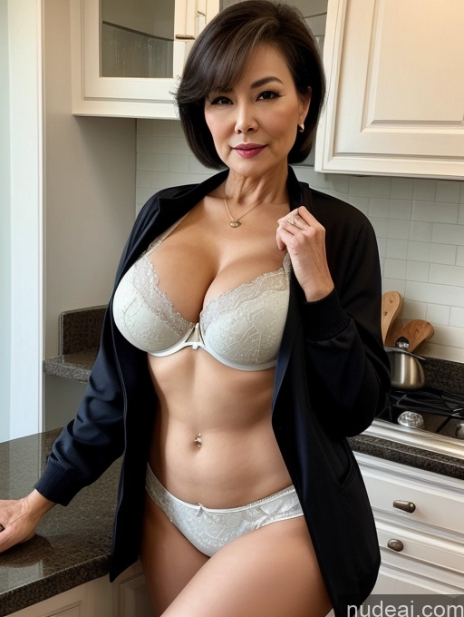 related ai porn images free for Milf Perfect Boobs Beautiful Perfect Body Pixie Kitchen Bra Casual Jacket Professor Stylish Suit Cleavage Detailed Sexy Face Busty Seductive 70s Chinese Secretary