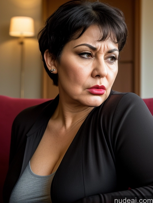 related ai porn images free for German Couch Detailed Busty Short Big Ass Black Hair Jacket Big Hips Pixie 70s Shirt Chubby Plank Pouting Lips Angry