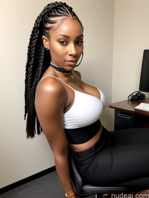 related ai porn images free for Woman One Busty Small Ass Skinny 30s Black Hair Choker High Heels Detailed Fairer Skin African Office Long Legs Tall Braided