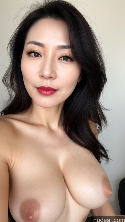 related ai porn images free for Woman One Perfect Boobs Beautiful Lipstick Fairer Skin 40s Black Hair Korean Close-up View