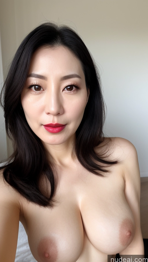 related ai porn images free for Woman One Perfect Boobs Beautiful Lipstick Fairer Skin 40s Black Hair Korean Close-up View