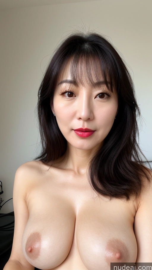 related ai porn images free for Woman One Perfect Boobs Beautiful Lipstick Fairer Skin 40s Black Hair Korean Close-up View