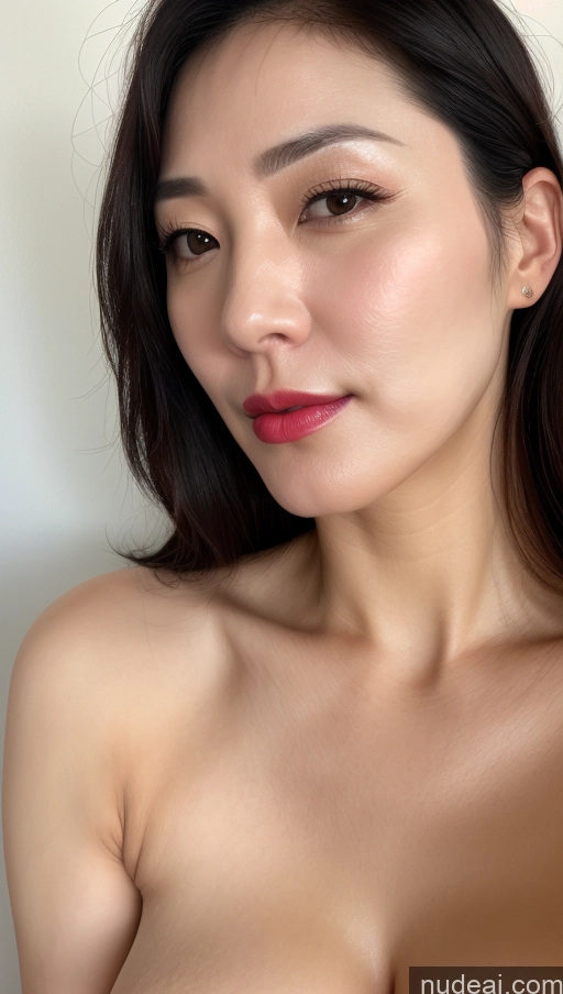 related ai porn images free for Woman One Perfect Boobs Beautiful Lipstick Fairer Skin 40s Black Hair Korean Close-up View