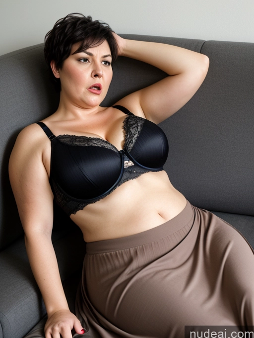 related ai porn images free for 70s Czech Short Busty Big Hips Chubby Angry Black Hair Pixie Couch Bra Long Skirt Detailed On Back