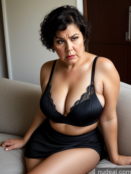 related ai porn images free for Czech Short Busty Big Hips Chubby Angry Black Hair Pixie Couch Bra Long Skirt Detailed 70s