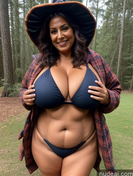 related ai porn images free for Milf One Busty Huge Boobs Thick Tanned Skin Front View Microkini Thong Laughing Indian 60s Lumberjack Parka Witch