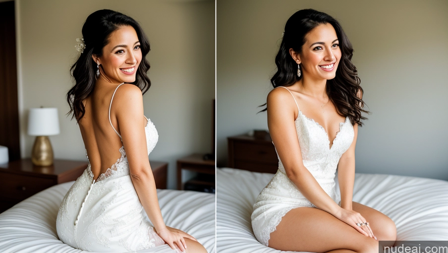 related ai porn images free for Small Tits Small Ass Happy Film Photo Front View Wedding Bright Lighting White Woman Messy 30s Black Hair