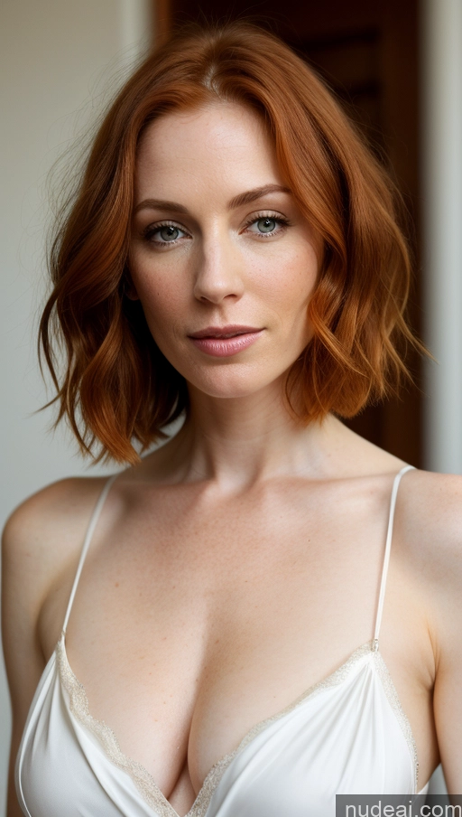 related ai porn images free for Sexy Face Skin Detail (beta) Front View Cleavage Fairer Skin Nightgown Ginger 40s Short Hair Pearl Jewelry Perfect Body Skinny Irish Busty