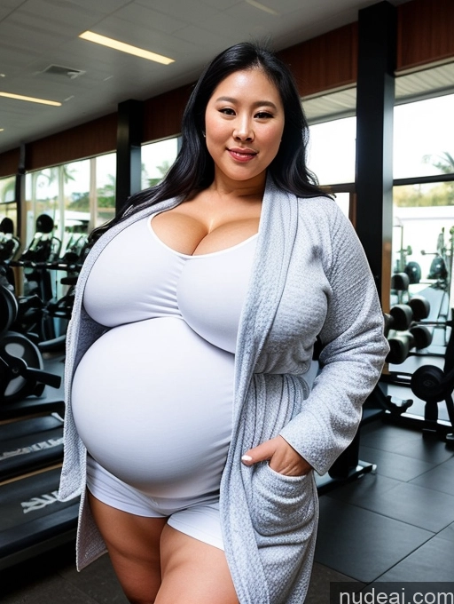 related ai porn images free for Milf Busty Huge Boobs Big Ass Thick Big Hips Pregnant 20s Black Hair Vietnamese Detailed Bathrobe Gym Working Out