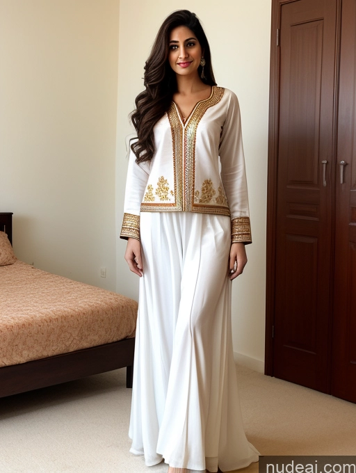 related ai porn images free for Woman One Perfect Body 20s Sexy Face Brunette Long Hair Indian Fairer Skin Soft + Warm Bedroom Front View Traditional Dark Lighting Blouse Salwar
